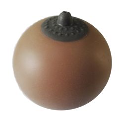 3in Liquid Filled Rubber Brown Breast/Boobs Throws 