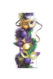 39in Wide x 74in Tall Mardi Gras Party Masks Cardboard Stand-Up