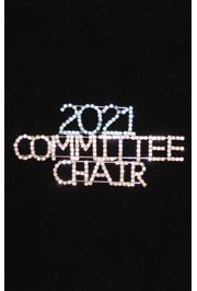 Rhinestone Committee Chair Pin