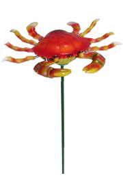 Funny 3 inch red crab on a pick. Limbs and claws bobble on springs