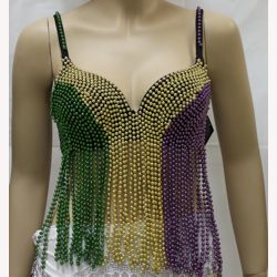 Show Your Bra Mardi Gras Necklace Beads Bead 