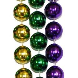 16mm 96in Purple, Green, and Gold Beads