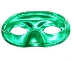 4in x 7in Metallic Purple Green Gold Lamei Half Face Mask