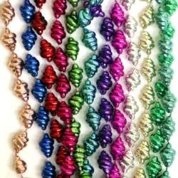 48in Metallic 12 Assorted Color Seashell Beads