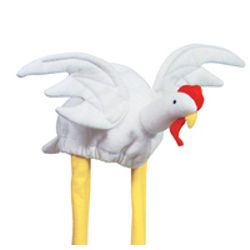 22in Tall Chicken Hat with Legs