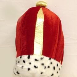 12in Tall Plush Velvet And Lame Crown