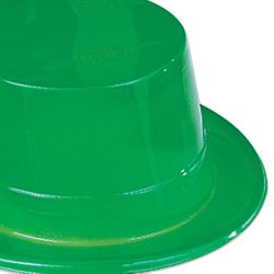 5in Tall Green Plastic Top Hat 