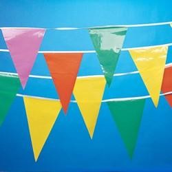 100ft x 12in x 18in Multicolor Pennants/ Banners