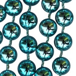 7mm 33in Metallic Baby Blue Beads