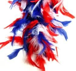 Patriotic Red/ White/ Blue Feather Boas