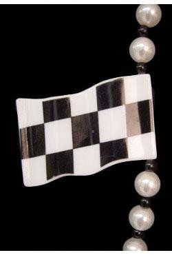 Checker Flag Racing Necklace