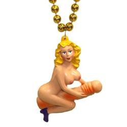 Naughty Beads: Nude Girl on Penis