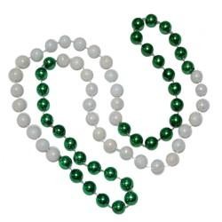 12mm 42-inch Green and White AB Beads