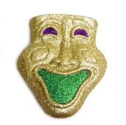 7in x 6in Glitter Comedy/ Tragedy Hanging Ornaments Set