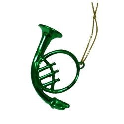 3in Assorted Musical Instruments in Metallic Purple, Green and Gold Colors