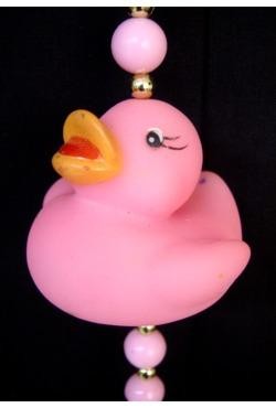 Pink Rubber Duck Necklace