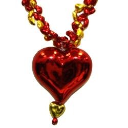 Braided Hearts with Red Heart Medallion