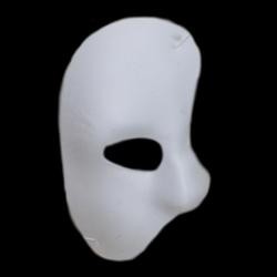 Half Masks: White Satin Phantom of the Opera