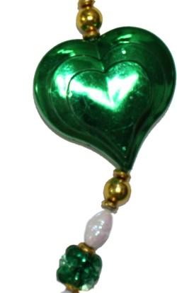Green Hearts Necklace