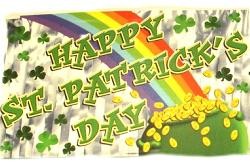 4ft x 14in Metallic St Patrick's Day Banner 