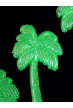 8in x 2in Plastic Palm Tree Ice Cube