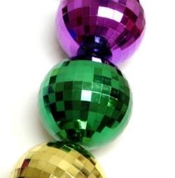 48in 100mm Disco Ball Shape Assorted Color Beads