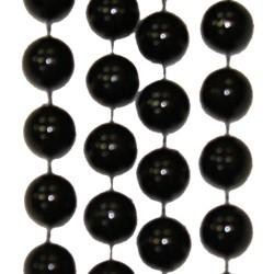 12mm 48in Black Beads 