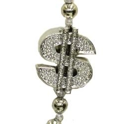 42in Silver Dollar/ Money Sign Necklace