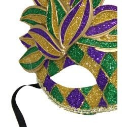 Venetian Paper Mache Masks: Mardi Gras Domino