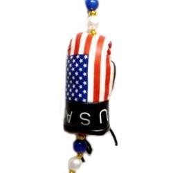 42in Plush USA Boxing Glove Necklace