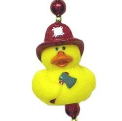 42in Fireman Rubber Duck Necklace