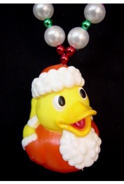 42in Santa Rubber Duck Necklace