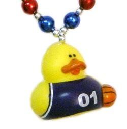 Basketball Rubber Duck Necklace