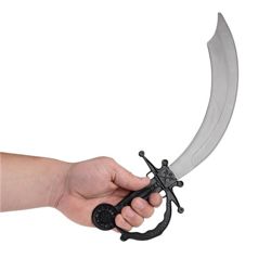 17.5in Assorted Color Plastic Pirate Sword w/ Eye Patch 