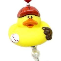 42in Baseball Rubber Duck Necklace