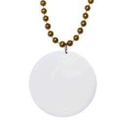 Customizable 3in Medallion Gold Necklace 