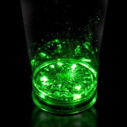 16oz Plastic Green Light Up Pint Glass