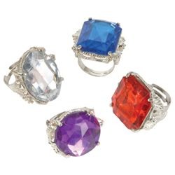 Assorted Color/Style Jumbo Rhinestone Rings