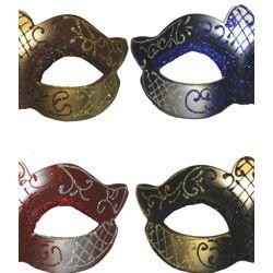 Paper Mache Masks: 6 Assorted Hand Painted Venetian