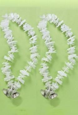 38in Wedding Lei With 2in Plastic Silver Bells