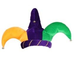11 1/2in Tall Plush Jester Hat