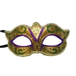 Paper Mache Masks: Mardi Gras Eye Masks
