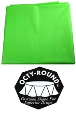 82in Round Citrus Green Plastic Table Covers