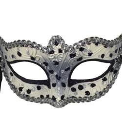 Paper Mache Masks: Assorted Spotted Venetian Masks 