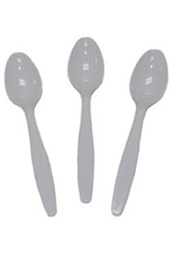 6in White Premium Heavyweight Plastic Spoons