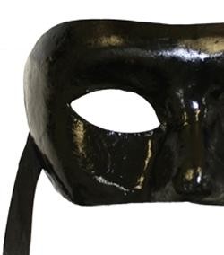 Paper Mache Masks: Black Eye Mask