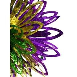 12in Purple Green Gold Foil Ball Decoration