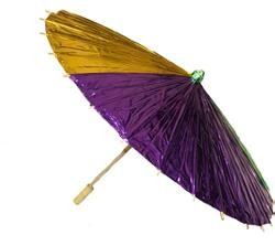 Purple Green Gold Foil Umbrella 