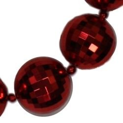 48in 60mm Red Disco Ball Shape Beads