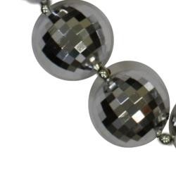 Silver Disco Ball Big Beads